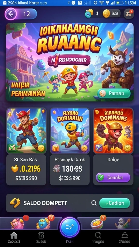 Bergabunglah dengan pemain lain di fitur multiplayer.
