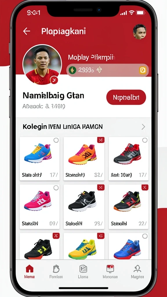 Tampilan utama permainan yang menarik.