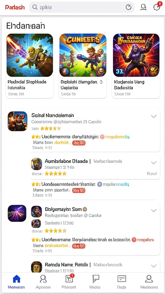 Tampilan antarmuka yang menarik dan user-friendly.