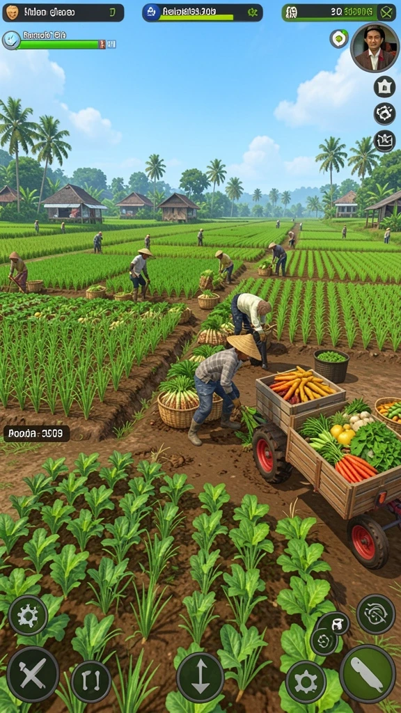 Pemandangan grafis yang memukau dalam permainan.