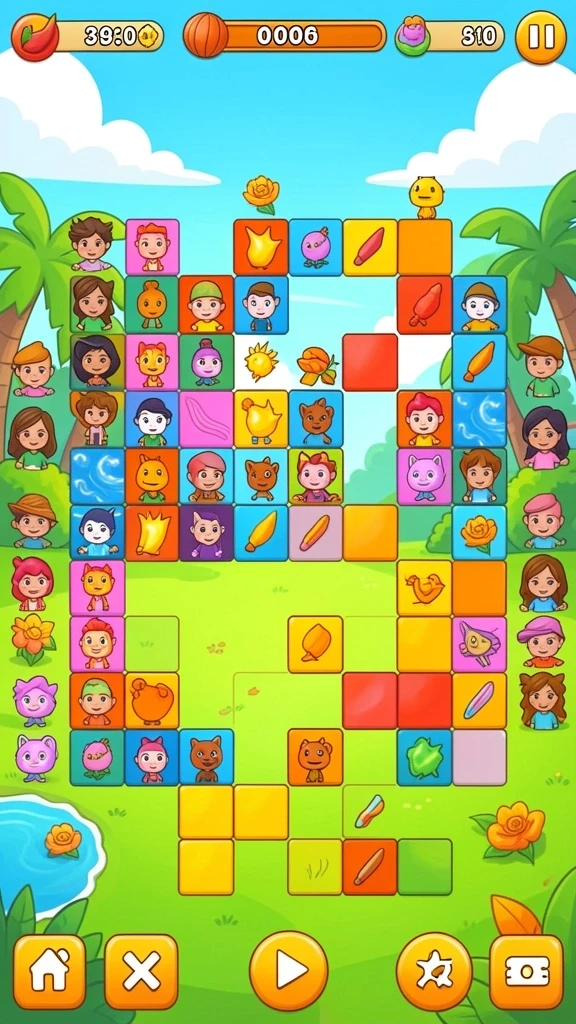 Screenshot menampilkan antarmuka permainan yang menarik.