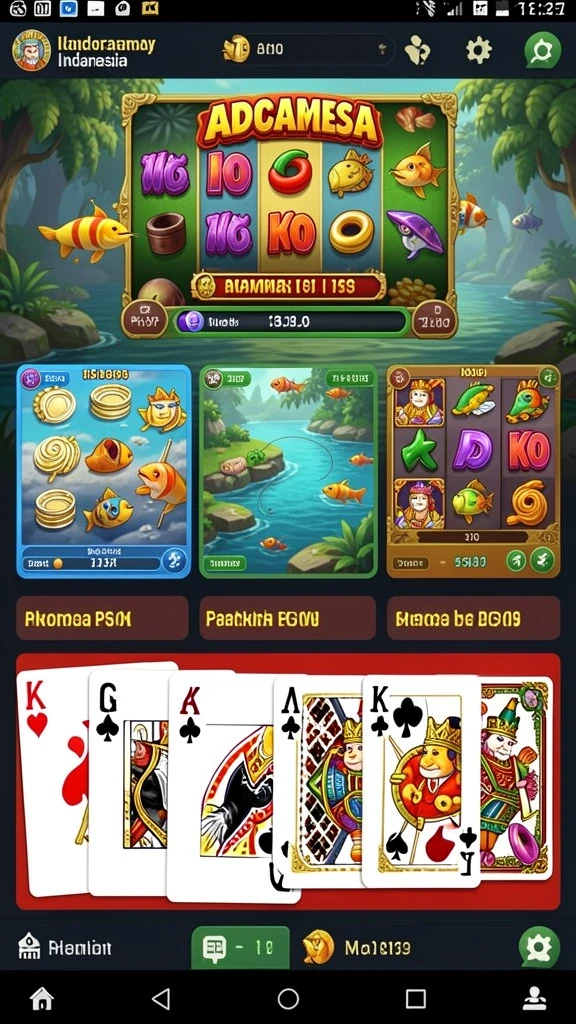 Berbagai pilihan mesin slot dengan tema berbeda.