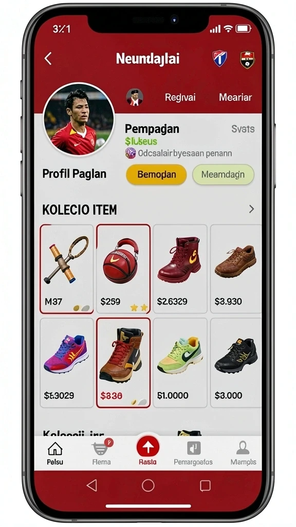 Tampilkan karakter utama dalam aksi seru.