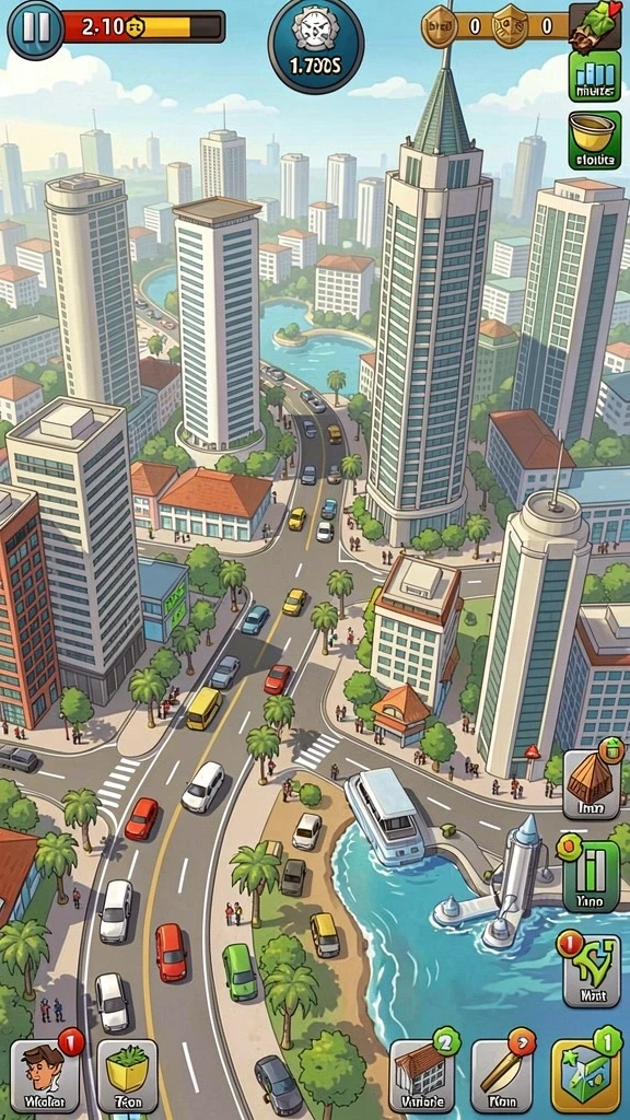Visual karakter yang penuh warna dan detail.