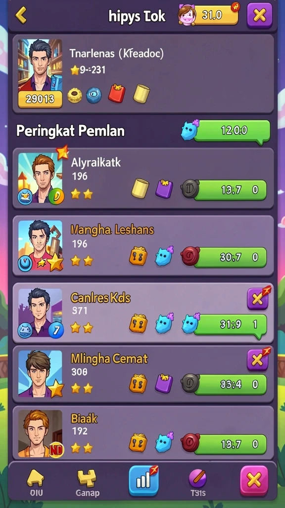 Karakter-karakter unik dengan desain yang menawan.