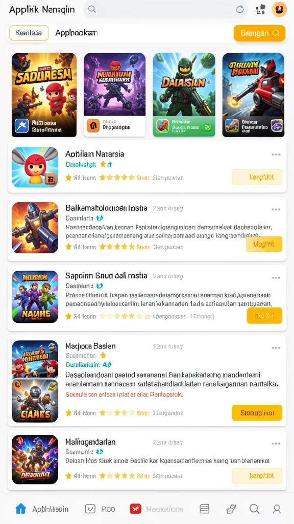 Berbagai mode permainan yang menarik.