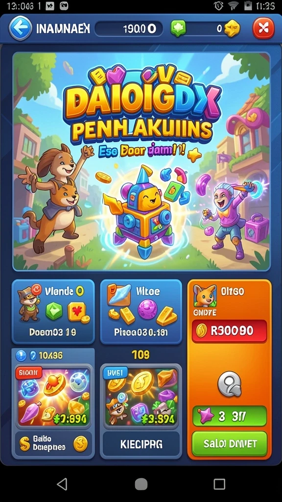 Grafis yang menakjubkan dengan warna cerah.