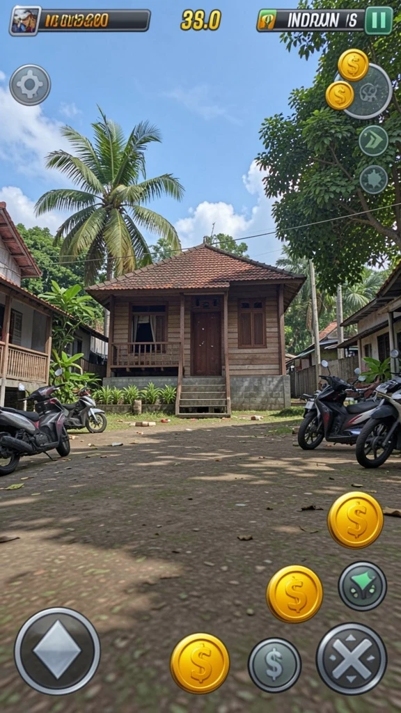 Screenshot menampilkan grafis menarik dari mesin slot.