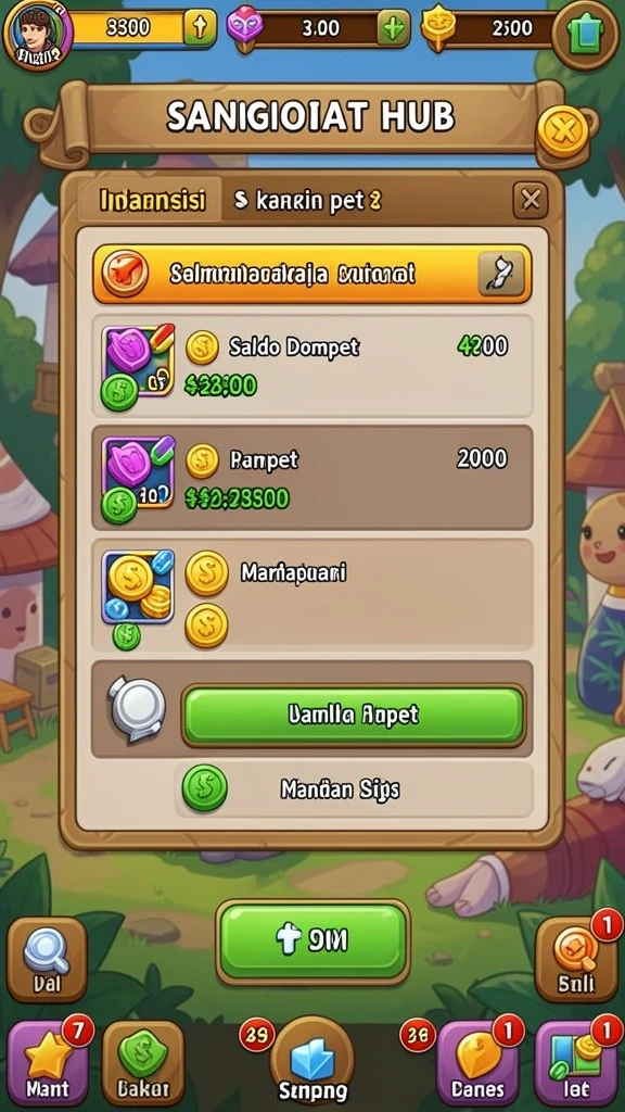 Tantangan baru di setiap level yang seru.