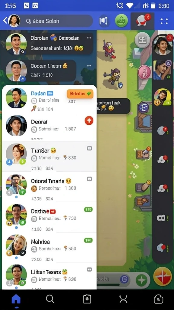 Screenshot menunjukkan misi pertama dengan alien lucu.