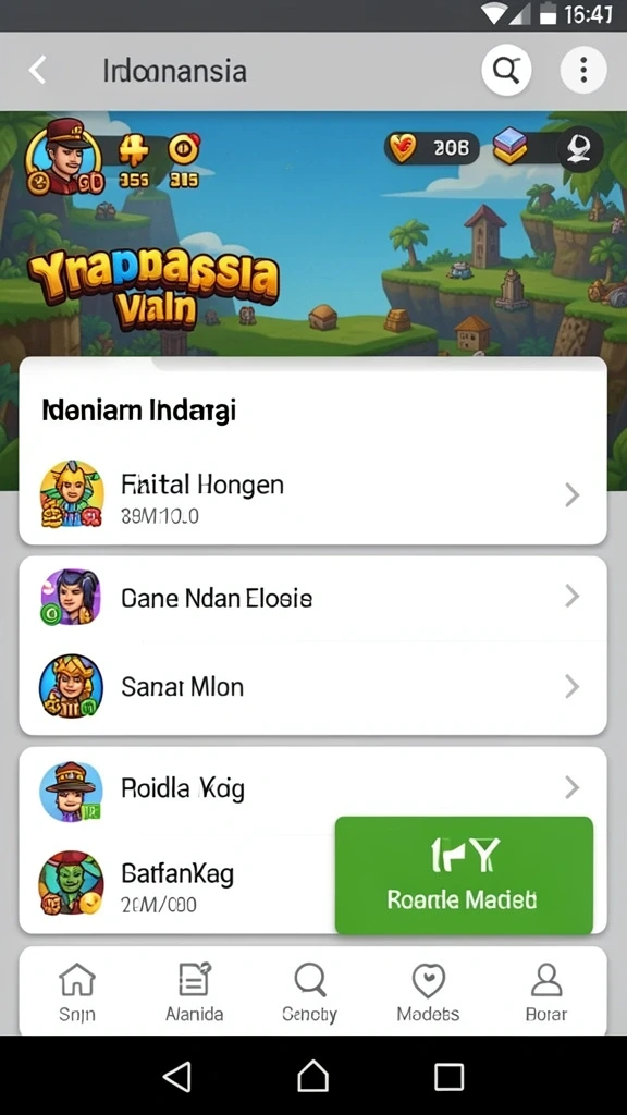 Menampilkan berbagai pilihan permainan slot yang tersedia.